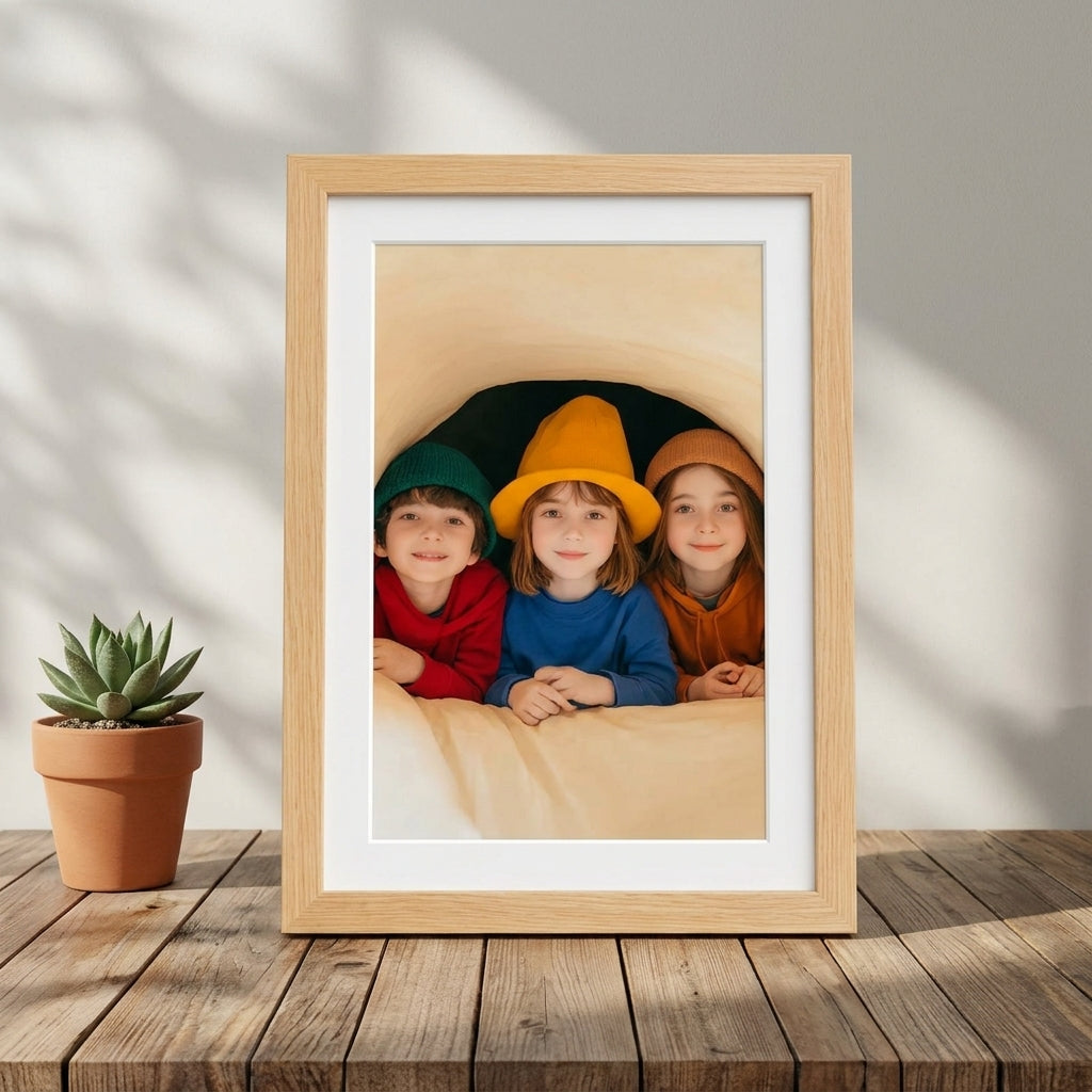 Cadre photo numérique 10,1 pouces en bois avec télécommande
