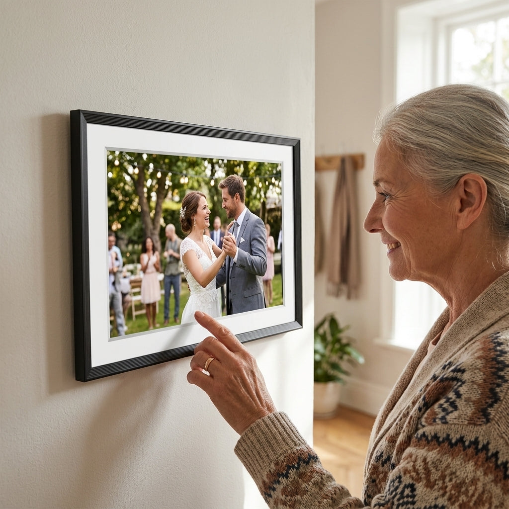 Cadre photo numérique Wi-Fi 10,1 pouces tactile aimanté
